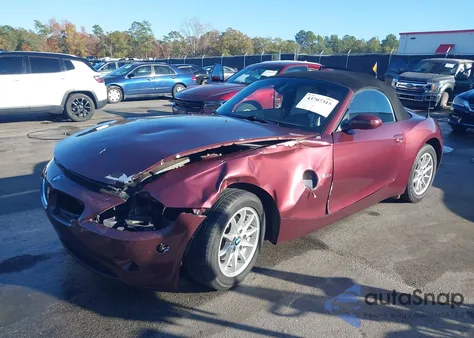 2005 BMW Z4 2.5I z USA, uszkodzony, nr VIN 4USBT33535LR70546